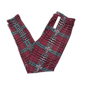 Bree Leggings Black Red Medium Soft Material Skinny pants tights